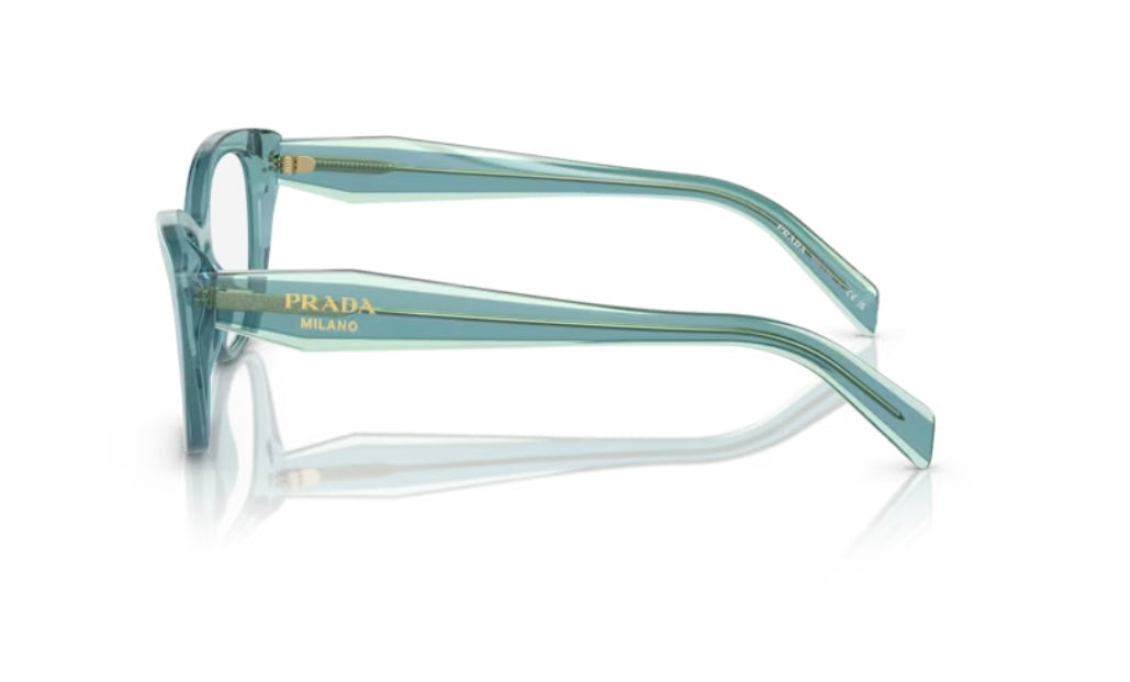 Prada 0PR 19WV 16J101 Crystal Peacock Eyeglasses