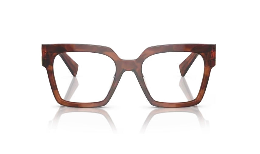 Miu Miu 0MU 04UV Stripped Tobacco Eyeglasses