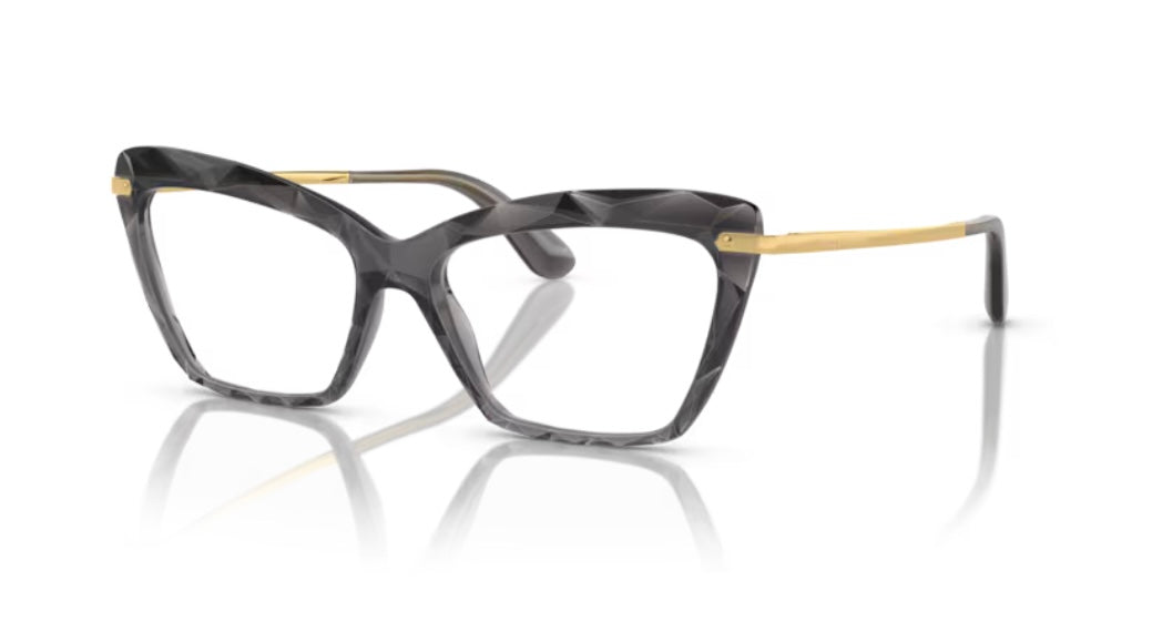 Dolce and Gabbana 0DG5025 504 Transparent Grey Eyeglasses