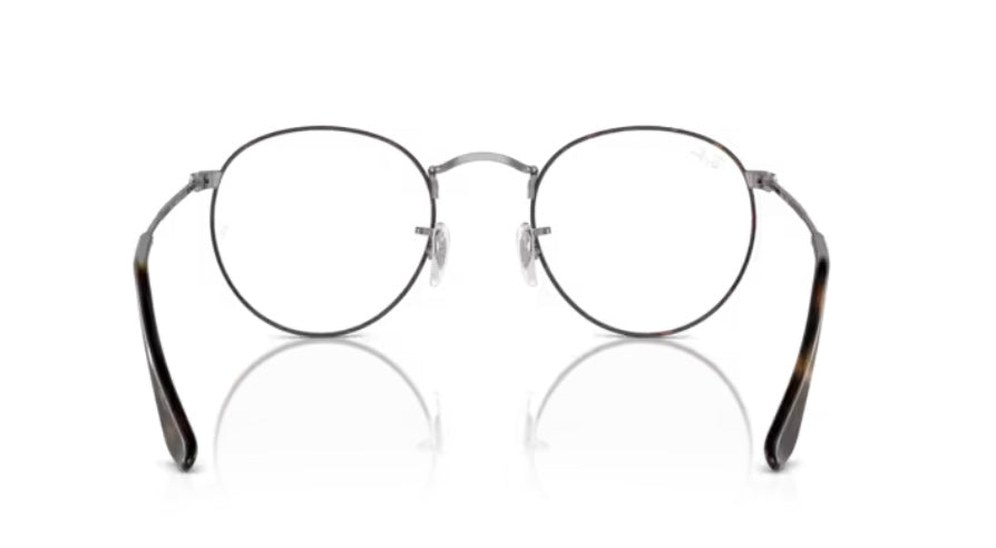 Rayban 0RX3447V Round Metal Havana On Gunmetal Eyeglasses